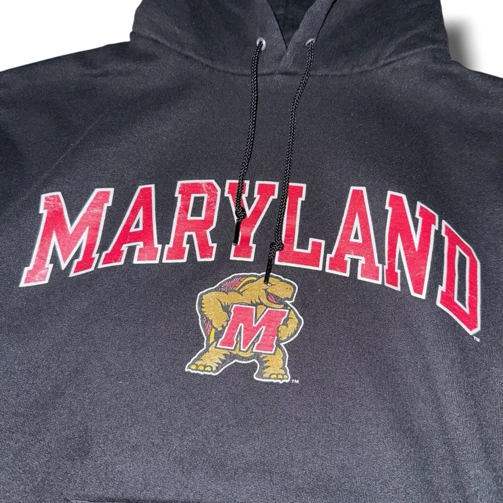 Vintage University Maryland Hoodie Small Y2K CHAMPION Terrapins Mexico‎ Made